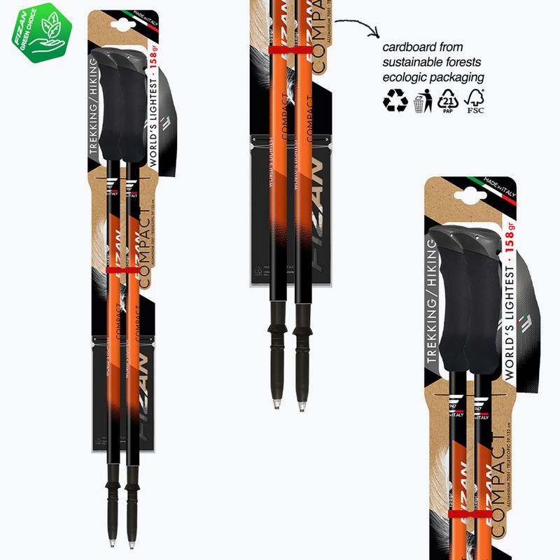 Trekking poles  Fizan Compact orange 6