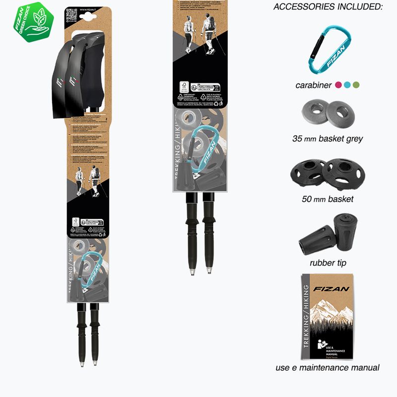 Trekking poles  Fizan Compact orange 7