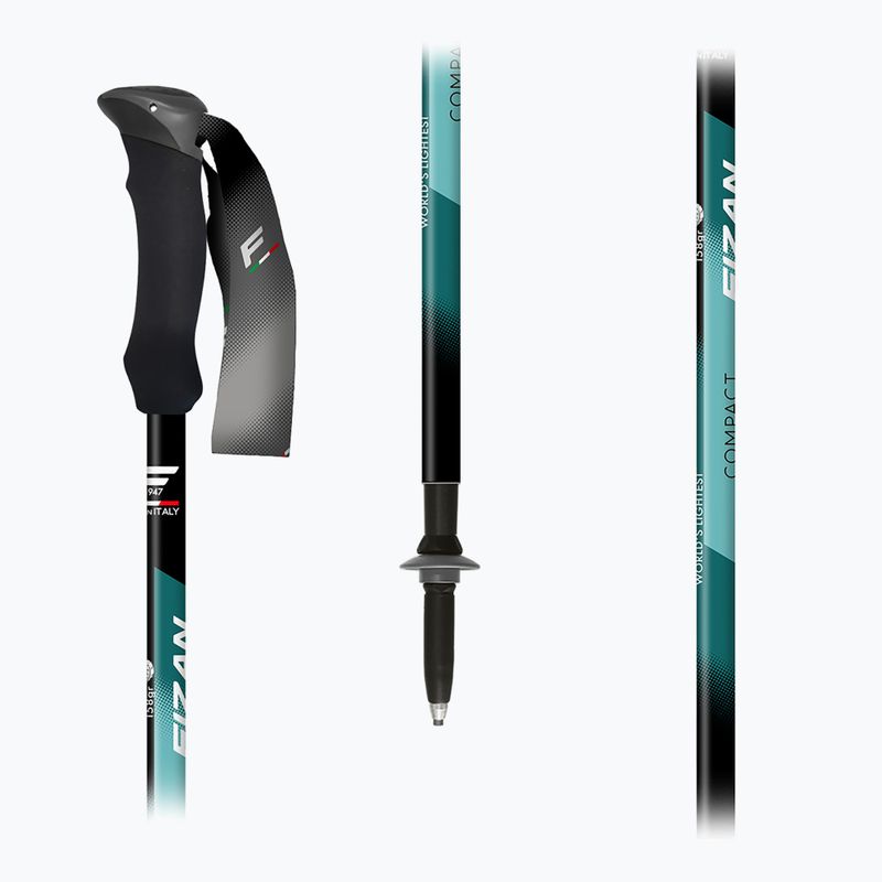 Trekking poles  Fizan Compact water green 5