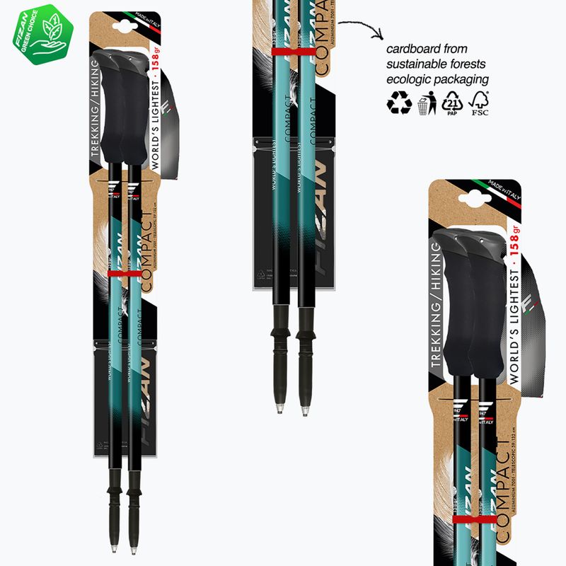 Trekking poles  Fizan Compact water green 6