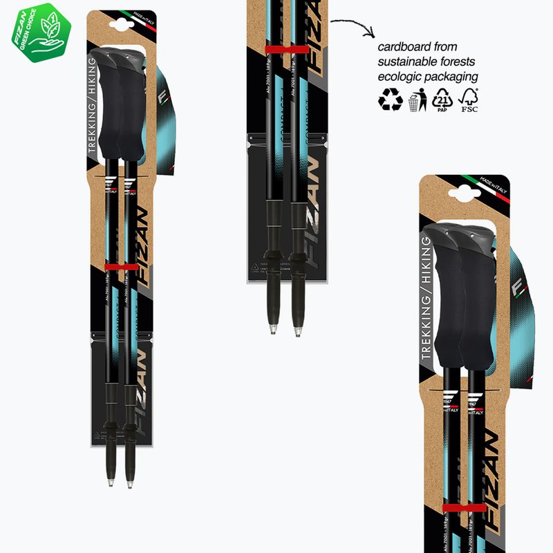 Trekking poles  Fizan Compact Tech 4 light blue 6