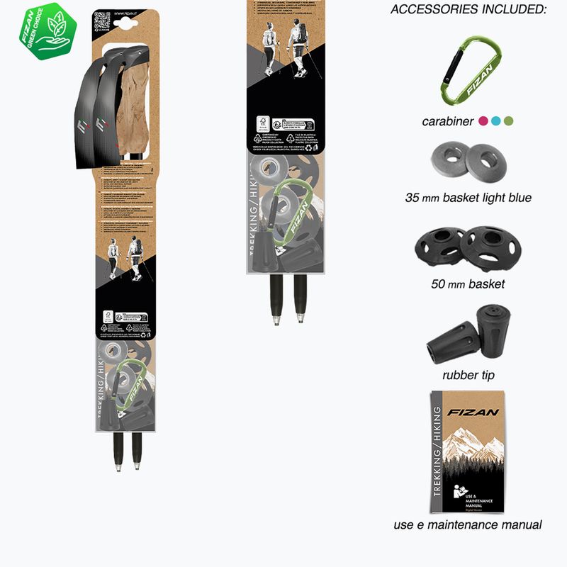 Trekking poles  Fizan Compact Tech 4 beige 7