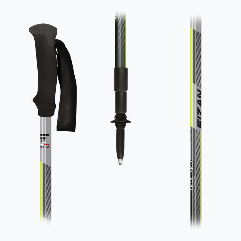 Trekking poles  Fizan Trek Pro grey/yellow 5