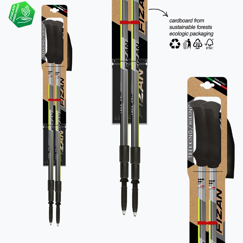 Trekking poles  Fizan Trek Pro grey/yellow 6
