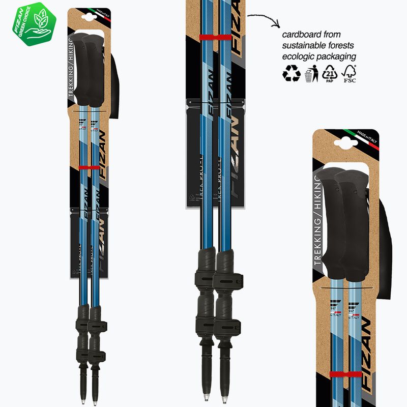 Trekking poles  Fizan Trek Pro L blue 4