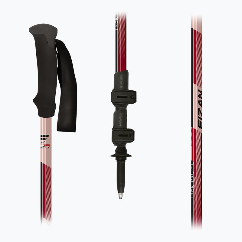 Trekking poles  Fizan Trek Pro L dark red 5