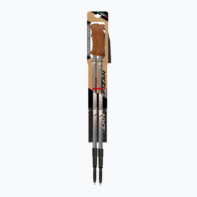 Trekking poles Fizan Tierra grey/orange 3