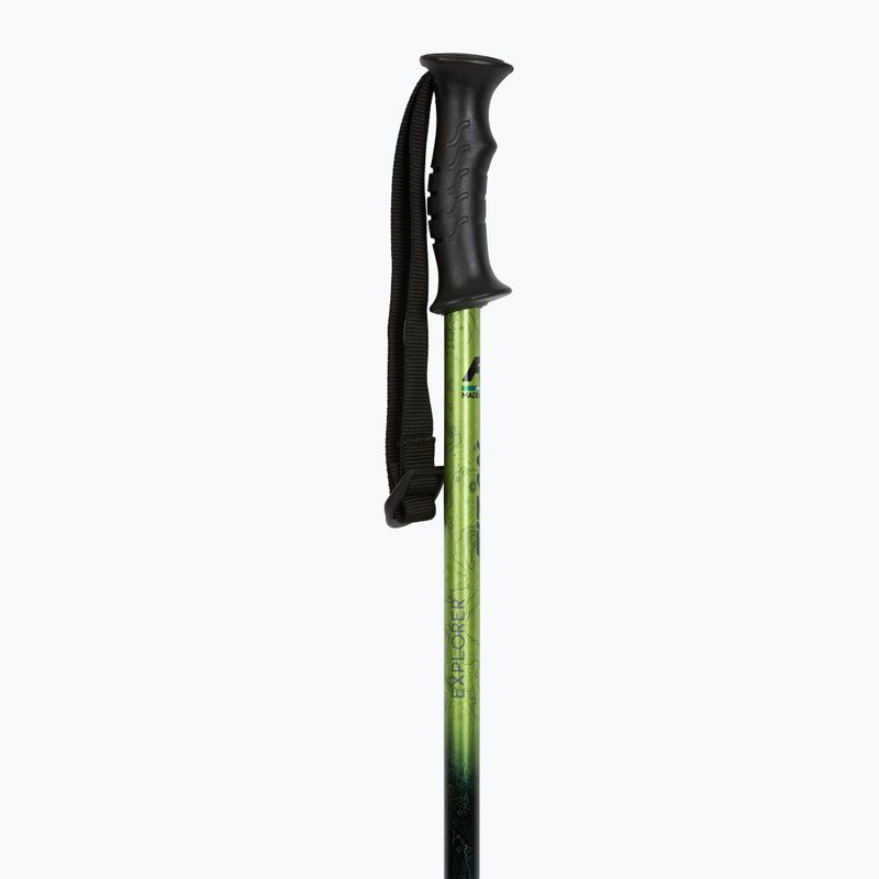 Trekking poles Fizan Explorer lime/grey 2