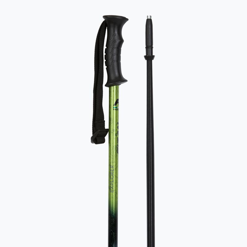 Trekking poles Fizan Explorer lime/grey 3