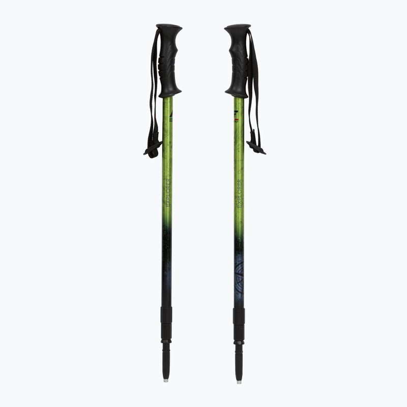 Trekking poles Fizan Explorer lime/grey 5