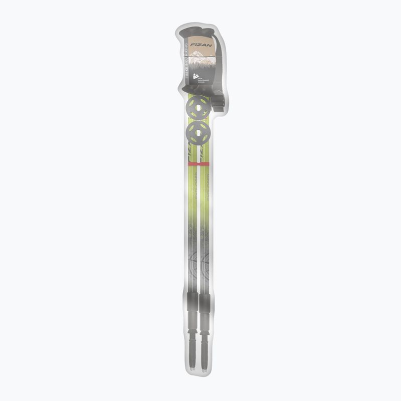 Trekking poles  Fizan Explorer lime/grey 3