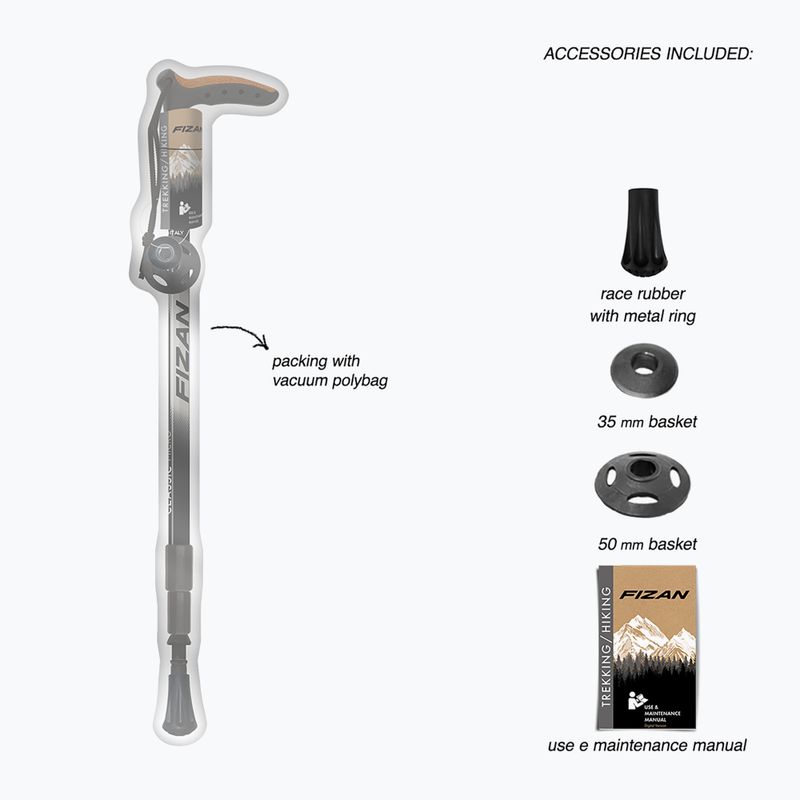 Trekking pole Fizan Classic Mircro grey 5