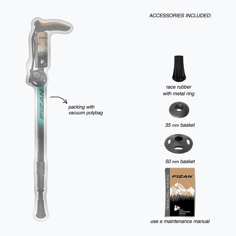 Trekking pole Fizan Classic Mircro light blue 5