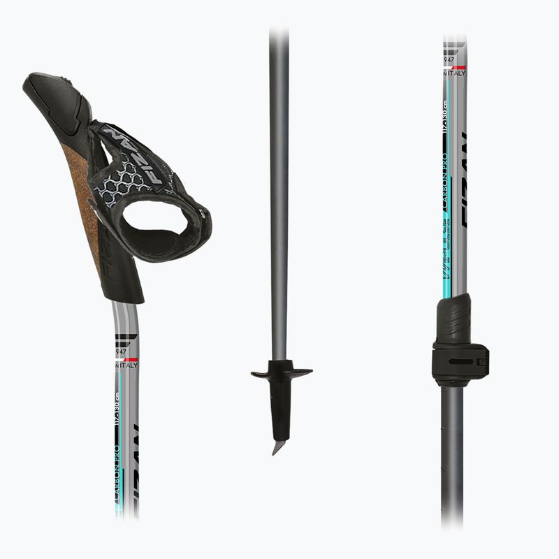 Nordic walking poles Fizan Carbon Pro Impulse grey 5