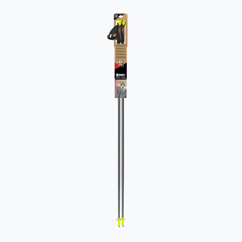 Nordic walking poles Fizan Carbon Pro yellow 4
