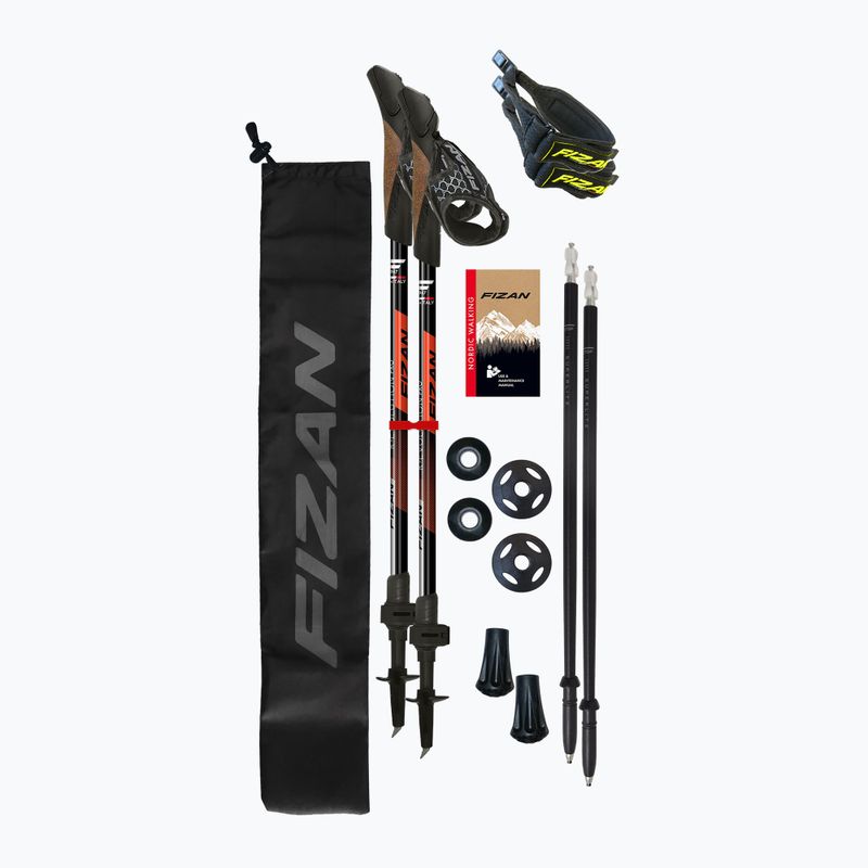 Nordic walking poles Fizan R-Evolution Pro red 3