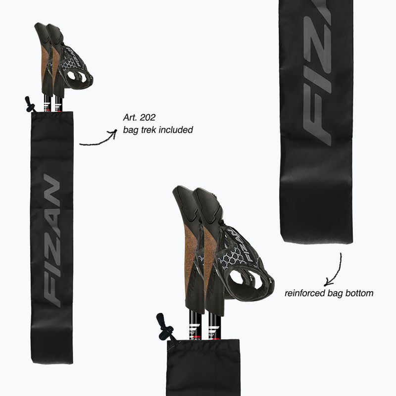Nordic walking poles Fizan R-Evolution Pro red 5