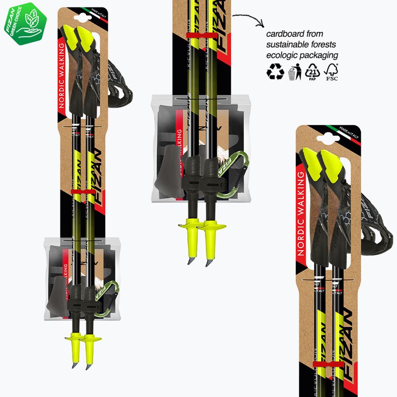 Nordic walking poles Fizan R-Evolution yellow 6