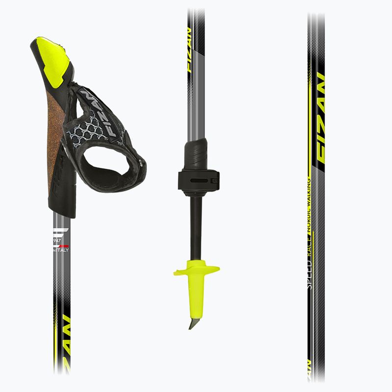 Nordic walking poles Fizan Speed Race yellow 3
