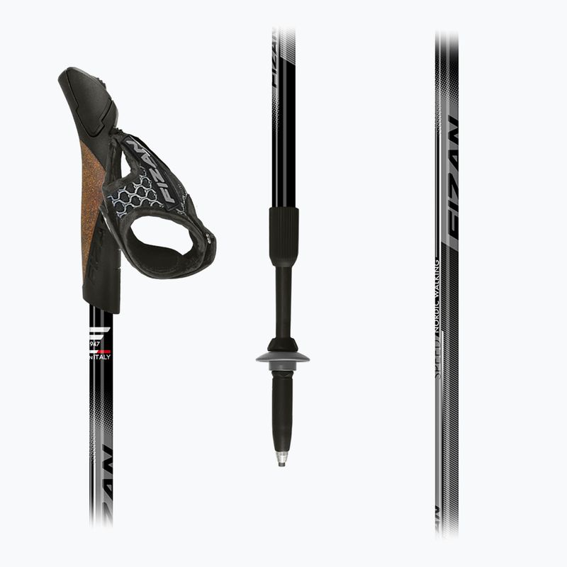 Nordic walking poles Fizan Speed black 3