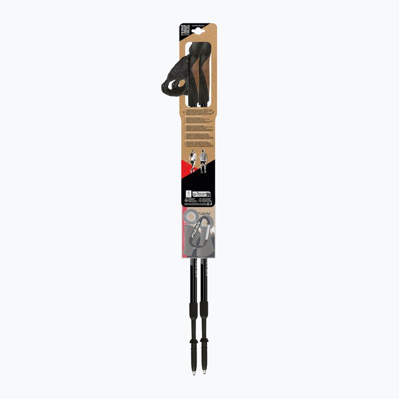 Nordic walking poles Fizan Speed black 6