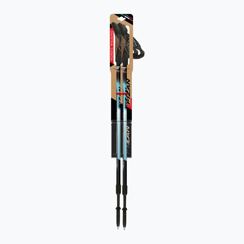 Nordic walking poles Fizan Speed light blue 3