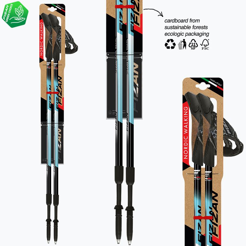 Nordic walking poles Fizan Speed light blue 6