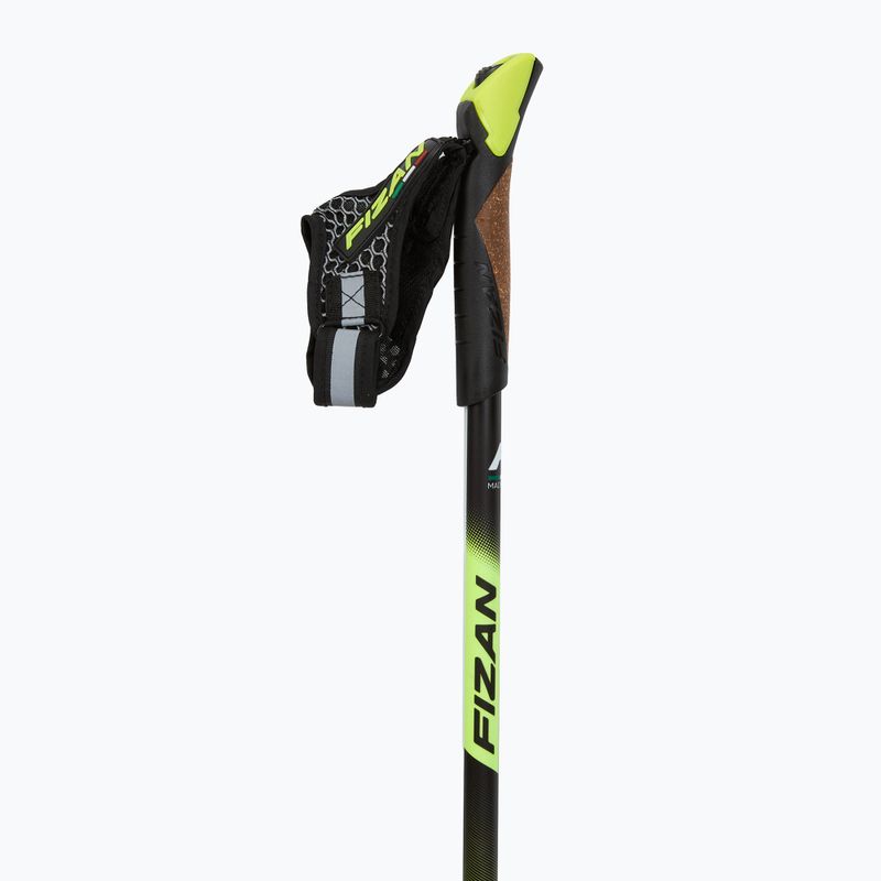 Nordic walking poles Fizan Carbon Race yellow 2