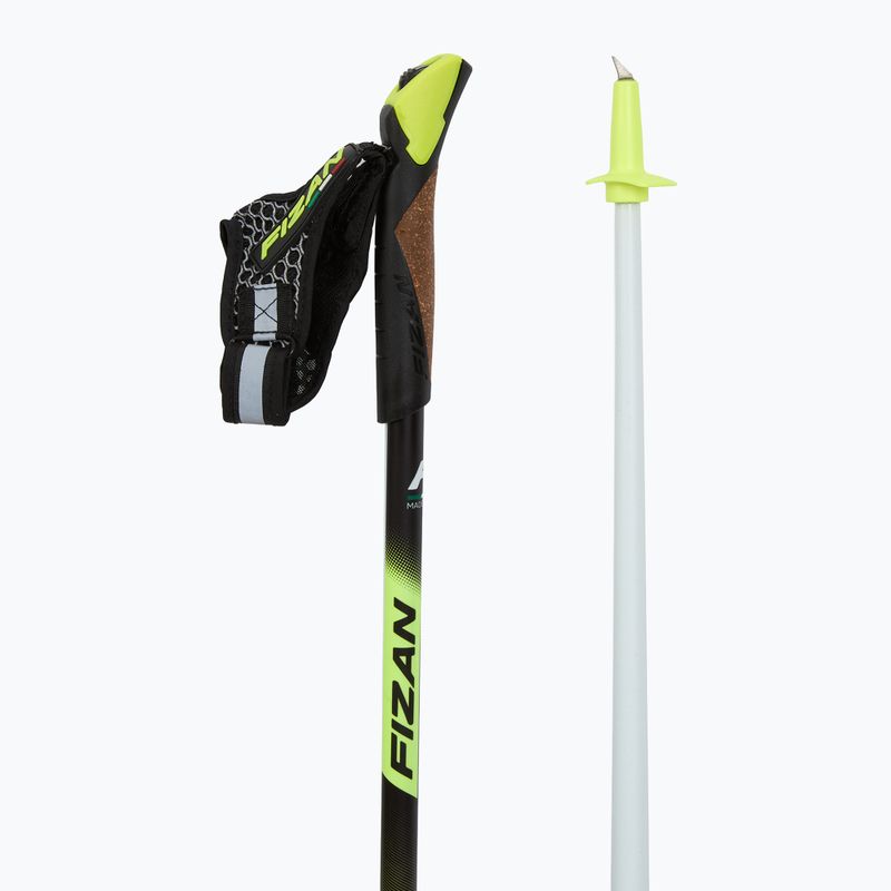 Nordic walking poles Fizan Carbon Race yellow 3
