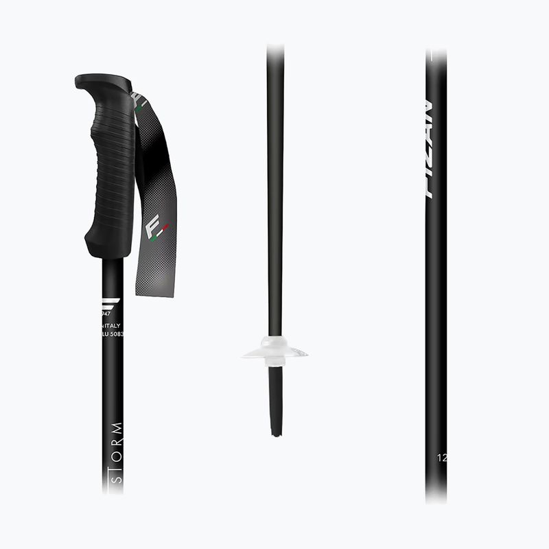 Ski poles Fizan Storm black/white 2