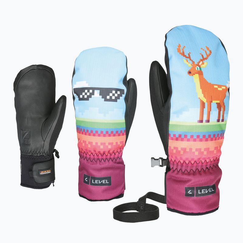 Children's ski gloves Level Vertigo Mitt Teen sky blue