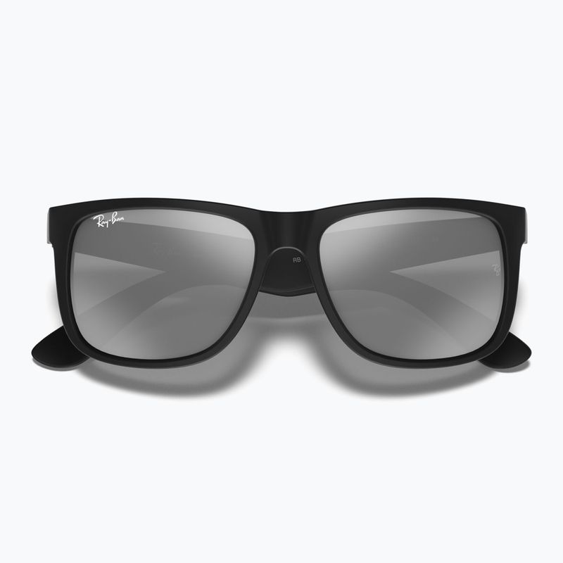Sunglasses Ray-Ban Justin Classic matt black/silver grey mirror 3