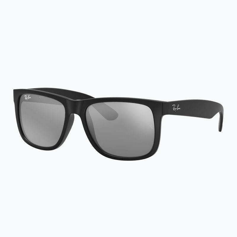 Sunglasses Ray-Ban Justin Classic matt black/silver grey mirror 4