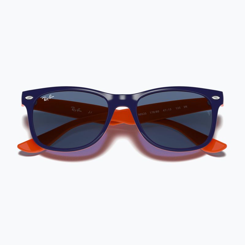 Children's sunglasses Ray-Ban New Wayfarer matte black/blue 3