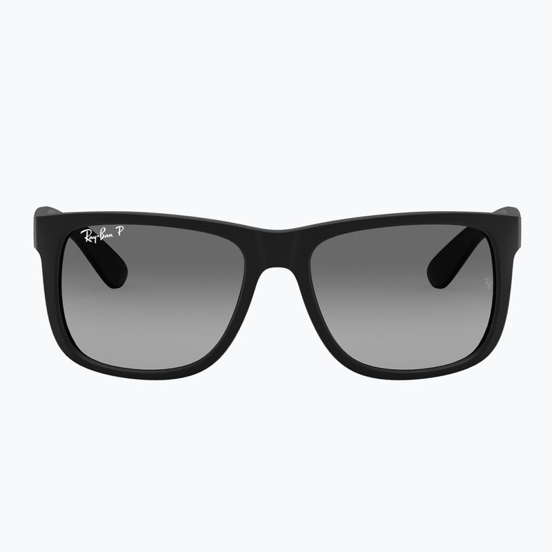 Sunglasses Ray-Ban Justin Classic matt black gum/dark grey 2