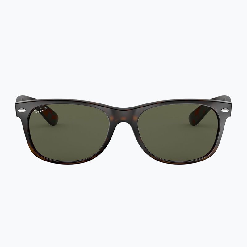 Sunglasses Ray-Ban New Wayfarer Classic tortoise/green g-15 polarized 2