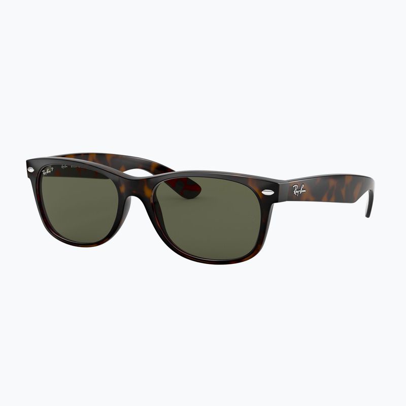 Sunglasses Ray-Ban New Wayfarer Classic tortoise/green g-15 polarized 4