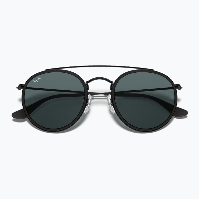 Sunglasses Ray-Ban Round Double Bridge black/blue/grey 3