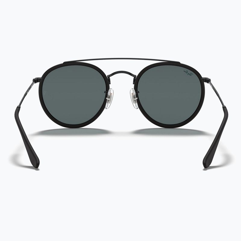 Sunglasses Ray-Ban Round Double Bridge black/blue/grey 5