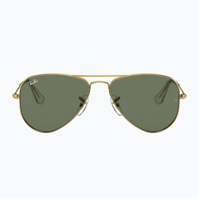 Children's sunglasses Ray-Ban Aviator arista gold/dark green 2