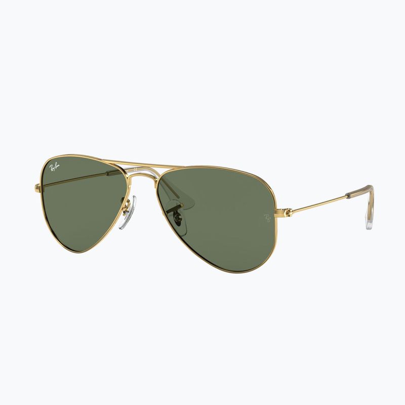 Children's sunglasses Ray-Ban Aviator arista gold/dark green 4