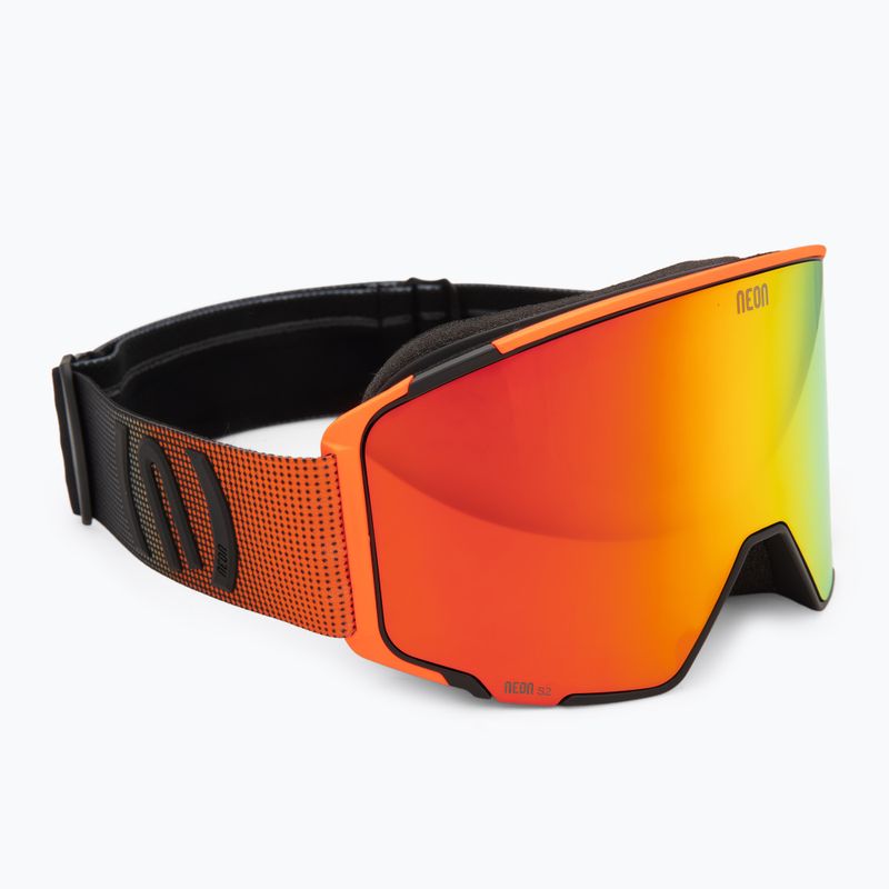 Ski goggles Neon Ice black/orange/mirror red/amber 2