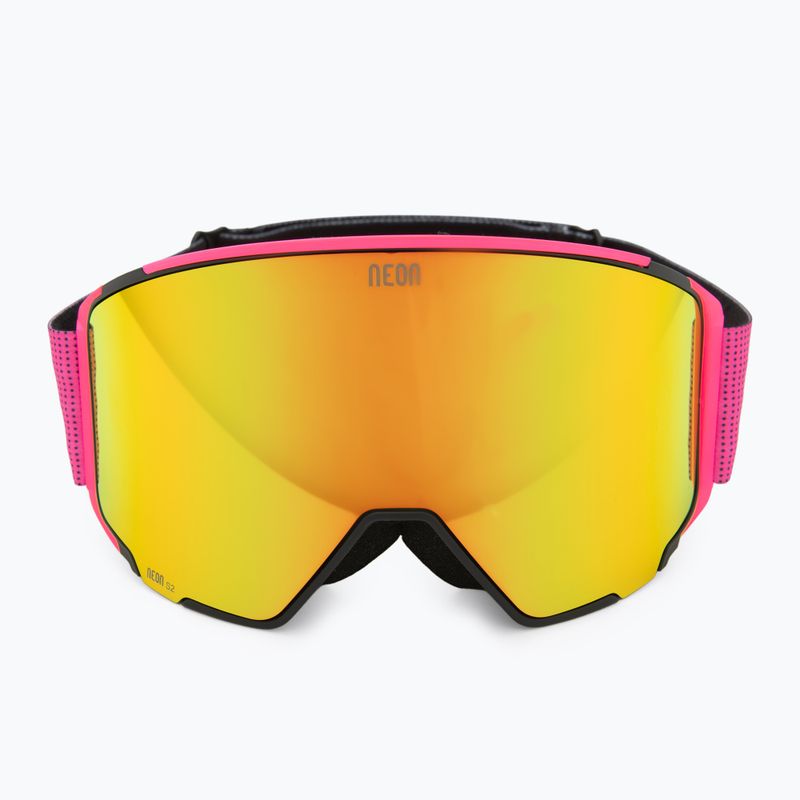 Ski goggles Neon Ice black/pink/mirror red/amber 3