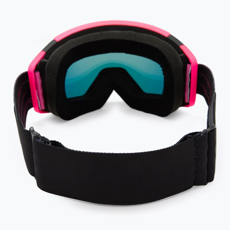 Ski goggles Neon Ice black/pink/mirror red/amber 4