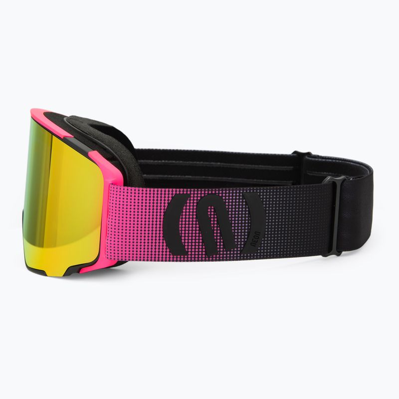 Ski goggles Neon Ice black/pink/mirror red/amber 5