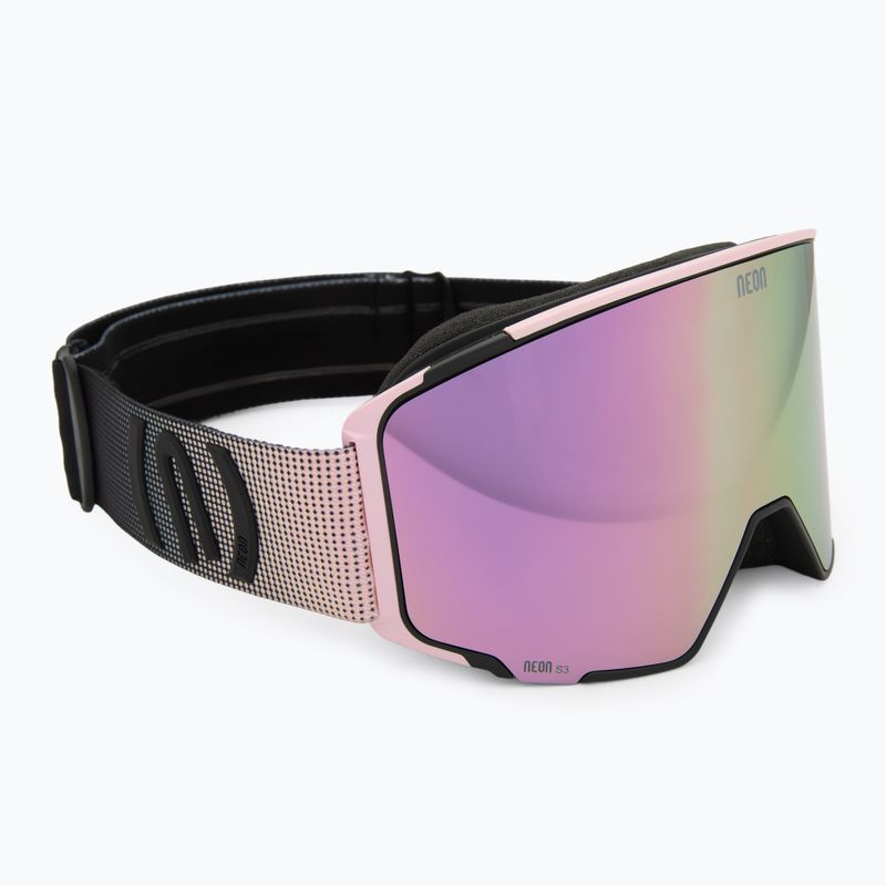Ski goggles Neon Ice black/light pink/mirror light pink/amber 2