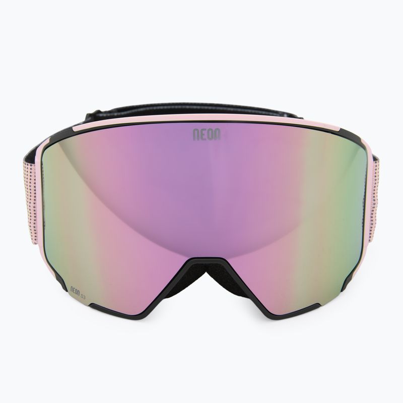 Ski goggles Neon Ice black/light pink/mirror light pink/amber 3