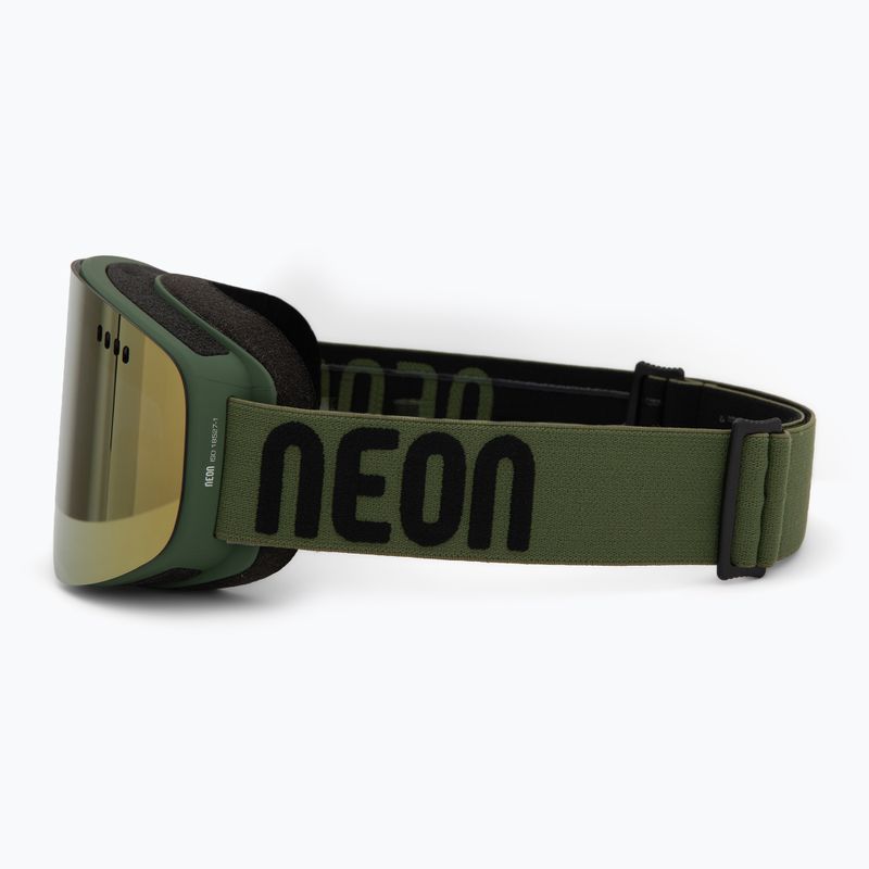 Ski goggles Neon Light army green/mirror bronze 4