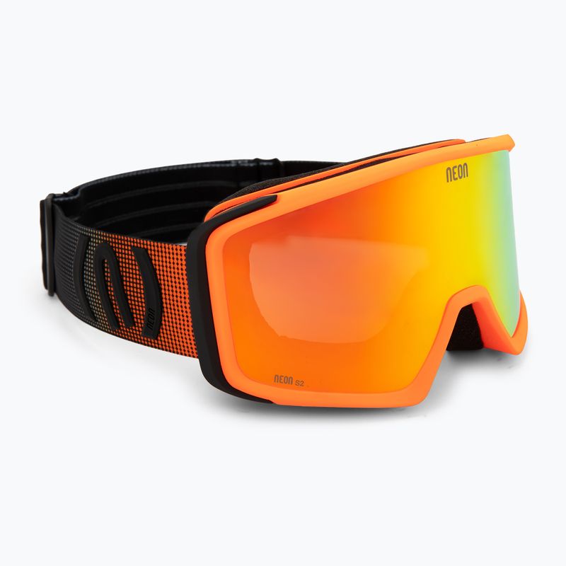 Ski goggles Neon Eclipse orange/mirror red