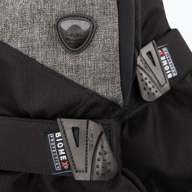 Men's snowboard gloves Level Fly black-grey 1031 4